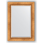 Зеркало с фацетом в багетной раме поворотное Evoform Exclusive 66x96 см, римское золото 88 мм (BY 3438)