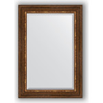 Зеркало с фацетом в багетной раме поворотное Evoform Exclusive 66x96 см, римская бронза 88 мм (BY 3439)
