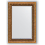 Зеркало с фацетом в багетной раме поворотное Evoform Exclusive 67x97 см, бронзовый акведук 93 мм (BY 3440)