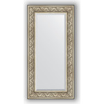 Зеркало с фацетом в багетной раме поворотное Evoform Exclusive 60x120 см, барокко серебро 106 мм (BY 3502)
