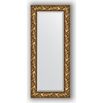Зеркало с фацетом в багетной раме поворотное Evoform Exclusive 59x139 см, византия золото 99 мм (BY 3519)