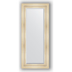 Зеркало с фацетом в багетной раме поворотное Evoform Exclusive 59x139 см, травленое серебро 99 мм (BY 3523)