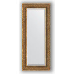 Зеркало с фацетом в багетной раме поворотное Evoform Exclusive 59x139 см, вензель бронзовый 101 мм (BY 3526)