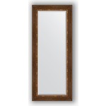 Зеркало с фацетом в багетной раме поворотное Evoform Exclusive 61x146 см, римская бронза 88 мм (BY 3543)