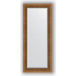 Зеркало с фацетом в багетной раме поворотное Evoform Exclusive 62x147 см, бронзовый акведук 93 мм (BY 3544)