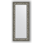 Зеркало с фацетом в багетной раме поворотное Evoform Exclusive 64x149 см, византия серебро 99 мм (BY 3546)