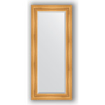 Зеркало с фацетом в багетной раме поворотное Evoform Exclusive 64x149 см, травленое золото 99 мм (BY 3548)