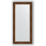 Зеркало с фацетом в багетной раме поворотное Evoform Exclusive 76x166 см, римская бронза 88 мм (BY 3595)