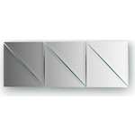 Зеркальная плитка Evoform Reflective с фацетом 10 мм, 15 х 15 см, комплект 6 шт. (BY 1513)