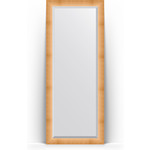 Зеркало напольное с фацетом Evoform Exclusive Floor 81x201 см, в багетной раме - травленое золото 87 мм (BY 6116)