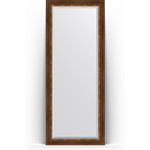 Зеркало напольное с фацетом Evoform Exclusive Floor 81x201 см, в багетной раме - римская бронза 88 мм (BY 6119)