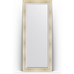 Зеркало напольное с фацетом Evoform Exclusive Floor 84x204 см, в багетной раме - травленое серебро 99 мм (BY 6128)