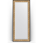 Зеркало напольное с фацетом Evoform Exclusive Floor 85x205 см, в багетной раме - барокко золото 106 мм (BY 6133)