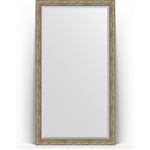 Зеркало напольное с фацетом Evoform Exclusive Floor 110x200 см, в багетной раме - виньетка античное серебро 85 мм (BY 6153)