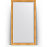 Зеркало напольное с фацетом Evoform Exclusive Floor 114x204 см, в багетной раме - травленое золото 99 мм (BY 6167)