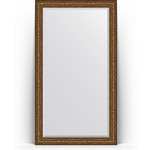 Зеркало напольное с фацетом Evoform Exclusive Floor 115x205 см, в багетной раме - виньетка состаренная бронза 109 мм (BY 6177)