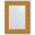 Зеркало с гравировкой поворотное Evoform Exclusive-G 56x74 см, в багетной раме - чеканка золотая 90 мм (BY 4022)