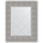Зеркало с гравировкой поворотное Evoform Exclusive-G 56x74 см, в багетной раме - чеканка серебряная 90 мм (BY 4023)
