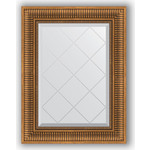 Зеркало с гравировкой поворотное Evoform Exclusive-G 57x75 см, в багетной раме - бронзовый акведук 93 мм (BY 4025)