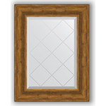 Зеркало с гравировкой поворотное Evoform Exclusive-G 59x76 см, в багетной раме - травленая бронза 99 мм (BY 4032)