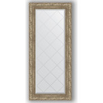 Зеркало с гравировкой поворотное Evoform Exclusive-G 55x125 см, в багетной раме - виньетка античное серебро 85 мм (BY 4057)