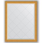 Зеркало с гравировкой поворотное Evoform Exclusive-G 92x117 см, в багетной раме - состаренное золото 67 мм (BY 4345)