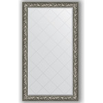Зеркало с гравировкой поворотное Evoform Exclusive-G 99x173 см, в багетной раме - византия серебро 99 мм (BY 4415)