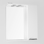 Зеркало-шкаф Style line Жасмин 70 с подсветкой, белый (4650134470673)