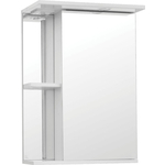 Зеркальный шкаф Style line Николь 50 с подсветкой, белый (ЛС-00000116)