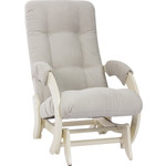 Кресло-качалка глайдер Мебель Импэкс МИ модель 68 дуб шампань, Verona light grey
