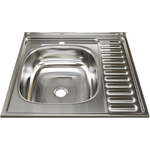 Кухонная мойка Mixline Накладная 60х60 нержавеющая сталь 0,4мм (4630030631248)
