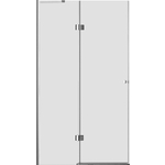 Дверное полотно Cezares Verona W L 100х195 левая, рифленая Punto, хром (VERONA-W-60/40-P-Cr-L)