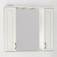 Зеркало-шкаф Style line Олеандр-2 Люкс 90 с подсветкой, рельеф пастель (4650134470864)