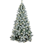 Елка искусственная Royal Christmas Flock Tree Promo Warm LED заснеженная 164150LED (150см)