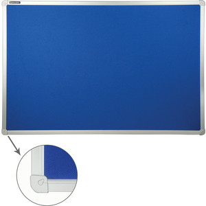 фото Доска c текстильным покрытием brauberg 231700 синяя, для объявлений 60x90
