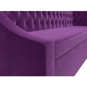 Кухонный угловой диван АртМебель Мерлин вельвет фиолетовый правый угол