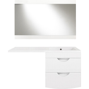Мебель для ванной Style line Жасмин-2 Люкс 57 (120R) под стиральную машину, белая