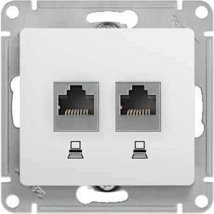 Механизм компьютерной розетки двойной Schneider Electric Glossa RJ45+RJ45 категории 5е белый (GSL000185KK), Glossa RJ45+RJ45 категории 5е белый (GSL000185KK)
Механизм компьютерной розетки двойной Schneider Electric Glossa RJ45+RJ45 категории 5е белый (GSL000185KK), Glossa RJ45+RJ45 категории 5е белый (GSL000185KK)
