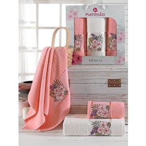 Набор из 3 полотенец Merzuka Hibiscus махровое 50x80/70x130 (9725 персиковый), Hibiscus махровое 50x80/70x130 (9725 персиковый)
Набор из 3 полотенец Merzuka Hibiscus махровое 50x80/70x130 (9725 персиковый), Hibiscus махровое 50x80/70x130 (9725 персиковый)