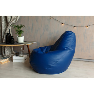 Кресло-мешок DreamBag Синяя экокожа XL 125x85