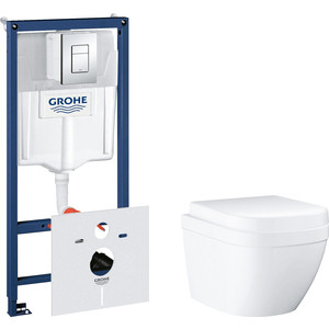 Комплект унитаза Grohe Euro Ceramic Rapid SL с инсталляцией, сиденьем микролифт, клавишей хром (3920600H, 38775001, 39458000), Euro Ceramic Rapid SL с инсталляцией, сиденьем микролифт, клавишей хром (3920600H, 38775001, 39458000)
Комплект унитаза Grohe Euro Ceramic Rapid SL с инсталляцией, сиденьем микролифт, клавишей хром (3920600H, 38775001, 39458000), Euro Ceramic Rapid SL с инсталляцией, сиденьем микролифт, клавишей хром (3920600H, 38775001, 39458000)