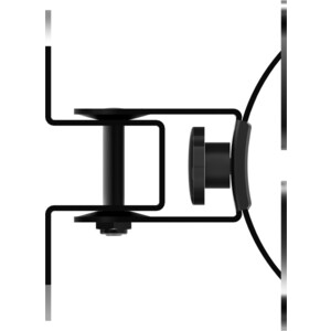 фото Кронштейн для телевизора wader wrb 109 (16-32'', vesa 50/100) наклонно-поворотный, до 20 кг,черный