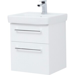 Мебель для ванной Dreja Q Max 55 с ящиками, белый глянец