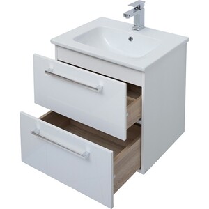 Мебель для ванной Dreja Gio 60 с ящиками, белый глянец