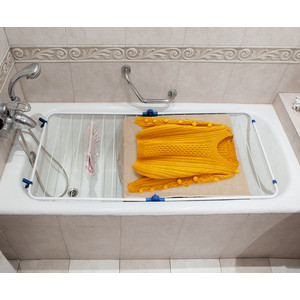фото Сушилка для белья art moon louise на ванну раскладная, 16 планок шириной 56,5 см (699256)