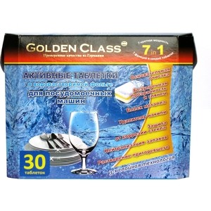 Таблетки для посудомоечной машины (ПММ) GOLDEN CLASS ''7 в 1'', для любого типа машин, 30 штук по 21,5 г в водорастворимой фольге, "7 в 1", для любого типа машин, 30 штук по 21,5 г в водорастворимой фольге
Таблетки для посудомоечной машины (ПММ) GOLDEN CLASS ''7 в 1'', для любого типа машин, 30 штук по 21,5 г в водорастворимой фольге, "7 в 1", для любого типа машин, 30 штук по 21,5 г в водорастворимой фольге