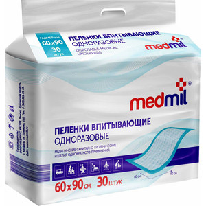 Пеленки впитывающие MEDMIL 60*90 см Оптима 30шт 4627104-431415, 60*90 см Оптима 30шт 4627104-431415
Пеленки впитывающие MEDMIL 60*90 см Оптима 30шт 4627104-431415, 60*90 см Оптима 30шт 4627104-431415