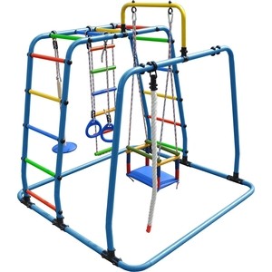 фото Детский спортивный комплекс формула здоровья игрунок т плюс голубой/радуга