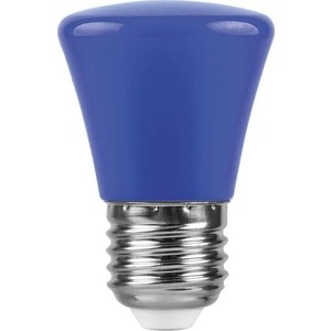 Лампа светодиодная Feron LB-372 25913 E27 1W синий Грибок Матовая