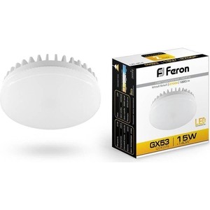 Лампа светодиодная Feron LB-454 25834 GX53 15W 2700K Таблетка Матовая, LB-454 25834 GX53 15W 2700K Таблетка Матовая
Лампа светодиодная Feron LB-454 25834 GX53 15W 2700K Таблетка Матовая, LB-454 25834 GX53 15W 2700K Таблетка Матовая